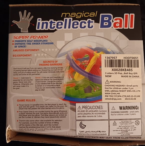 New 3 Otters Magical Intellect Superpower Toy Puzzle Ball For Kids 3+ - Picture 5 of 5